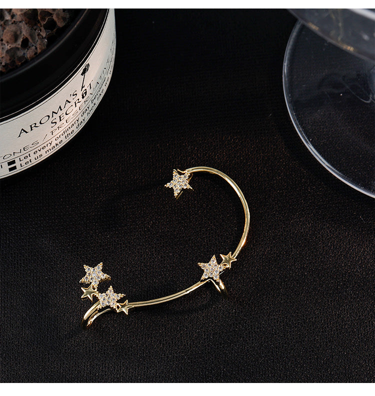 Asymmetric Star Hook Earring & Stud Earrings