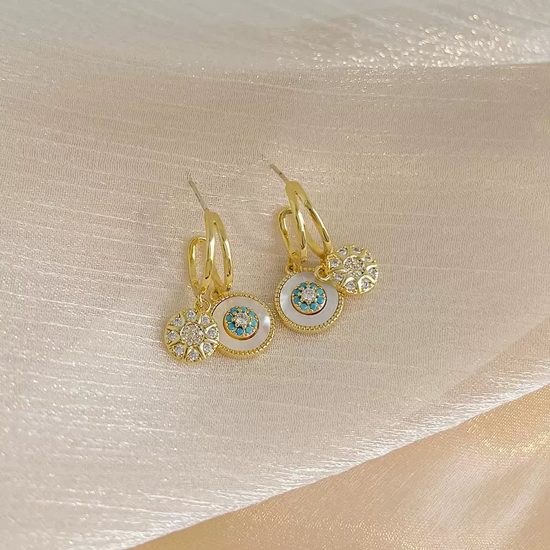 Zircon Astral Shell Earrings