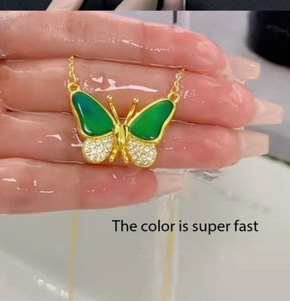 Color Changing Butterfly Necklace